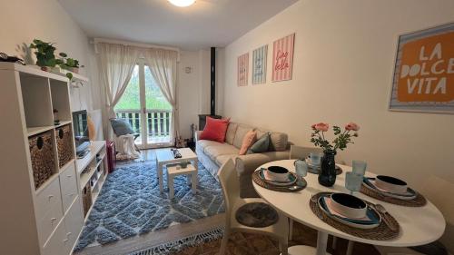 Χώρος καθιστικού στο Appartamento Caterina