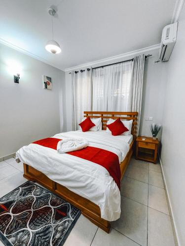 Postel nebo postele na pokoji v ubytování Meiran Apartments