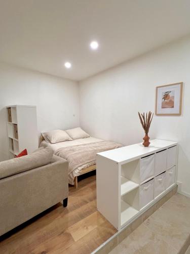 Posezení v ubytování Ô calme des Bains - Studio cosy au cœur de Digne