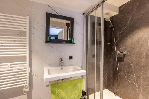 Koupelna v ubytování Sieglinde Color