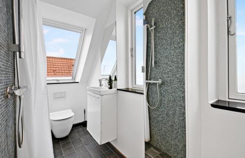 Koupelna v ubytování Fiskerhus