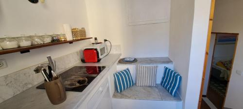 Η κουζίνα ή μικρή κουζίνα στο Casaelbaferie