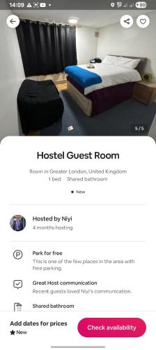 Ένα ή περισσότερα κρεβάτια σε δωμάτιο στο AwayHome Guest Rooms