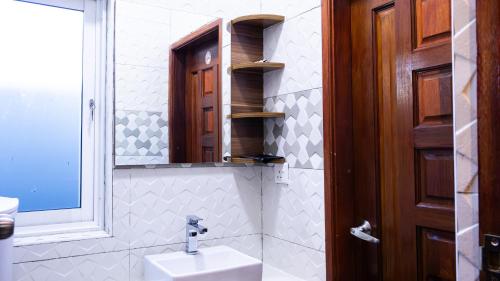 Koupelna v ubytování Valhali Guesthouse