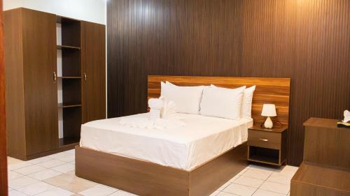 Postel nebo postele na pokoji v ubytování Valhali Guesthouse