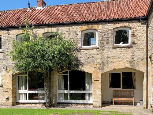 Bygningen som feriehuset ligger i