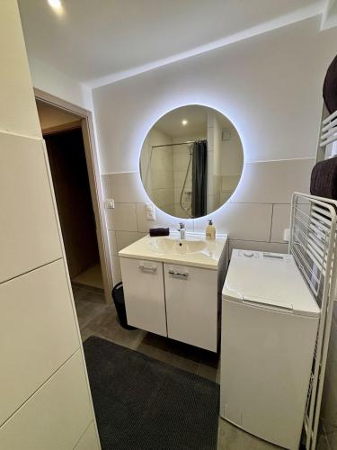 Koupelna v ubytování Au Silo