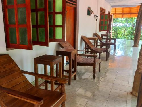 Posezení v ubytování Eco Pavilion