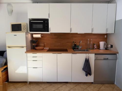 Kuchyň nebo kuchyňský kout v ubytování Carola 12