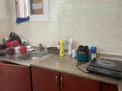 Kuchyň nebo kuchyňský kout v ubytování AG DORMS and BUNKS