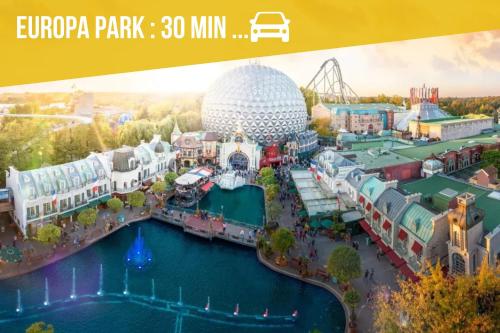 un rendering del parco divertimenti Epcot di Escapade Alsacienne Le Printemps - Entre Strasbourg et Colmar 