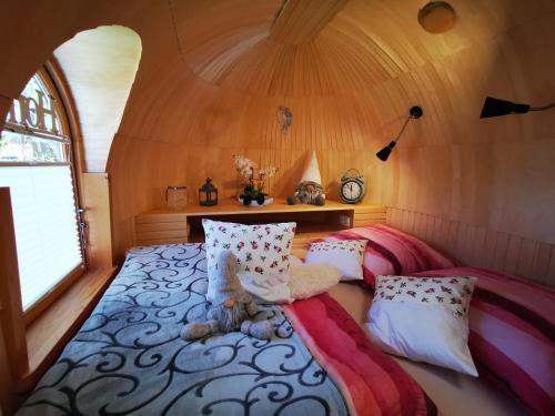 Postel nebo postele na pokoji v ubytování Igluhut