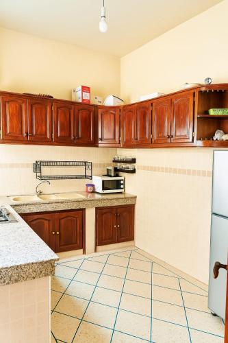 Kuchyň nebo kuchyňský kout v ubytování Location Méknes