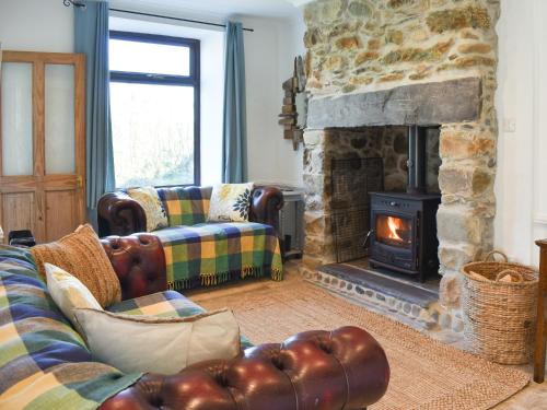 Posezení v ubytování Ty Newydd