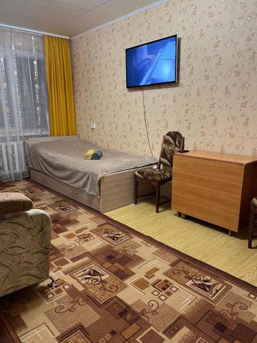 TV a/nebo společenská místnost v ubytování Апартаменти на Клосовського