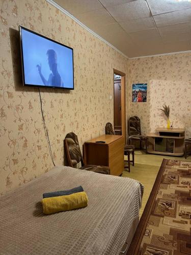 TV a/nebo společenská místnost v ubytování Апартаменти на Клосовського