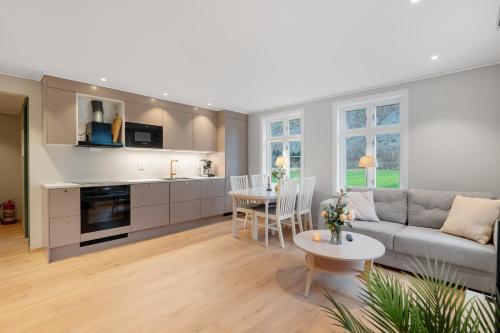 Køkken eller tekøkken på Jordeplegarden Apartments