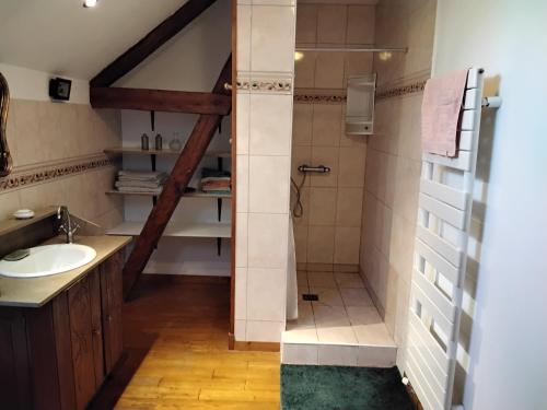 Koupelna v ubytování séjour détente à la campagne