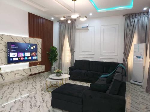 TV a/nebo společenská místnost v ubytování 0912 Apartment