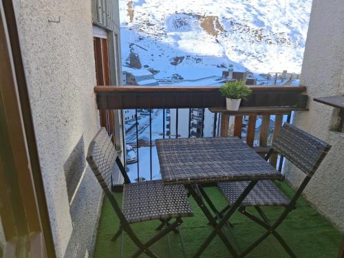 Μπαλκόνι ή βεράντα στο Très beau Studio au Centre de Tignes Val Claret