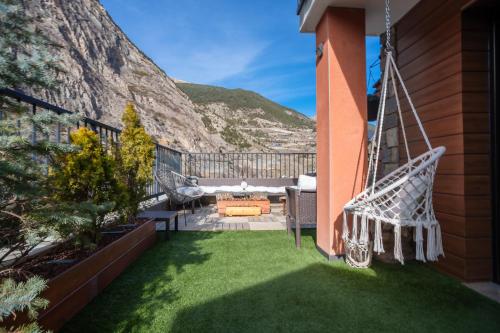 Nespecifikovaný výhled na hory nebo výhled na hory při pohledu z apartmánu