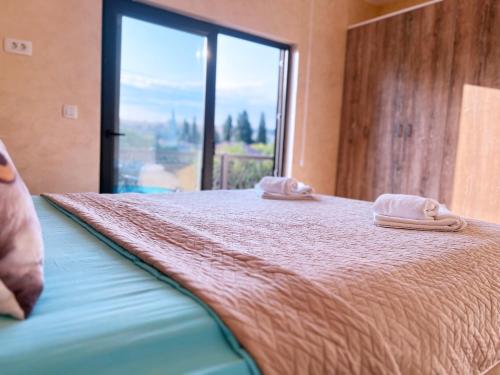 Apartments Aerodrom客房内的一张或多张床位