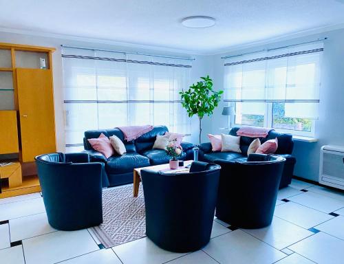 Posezení v ubytování Ferienhaus am Strand