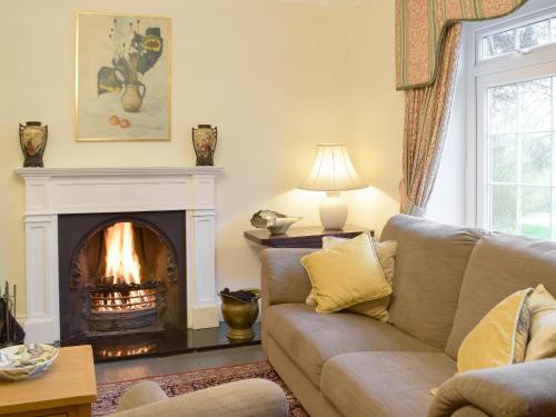 Χώρος καθιστικού στο Tan Y Castell