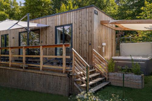 Zahrada ubytování Lodges Arverne