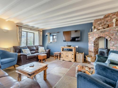 TV a/nebo společenská místnost v ubytování The Dairy