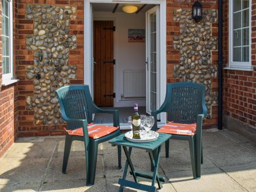 En terrasse eller udendørsområde på The Hilton