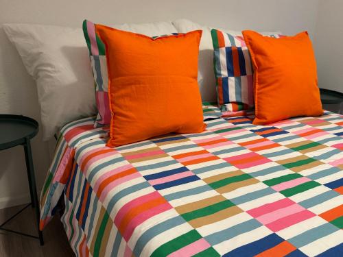 Postel nebo postele na pokoji v ubytování BasilStay Bright Studio 10min to Messe & City Center