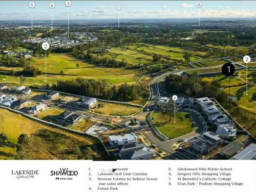 Άποψη από ψηλά του Lakeside Golf Views Gledswood Hills & Camden & Campbelltown