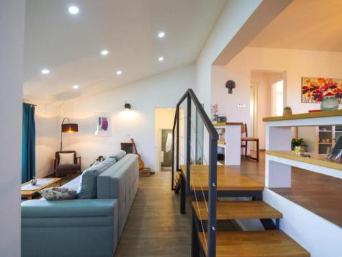 Ένα ή περισσότερα κρεβάτια σε δωμάτιο στο Two Bedroom Apartment with Terrace