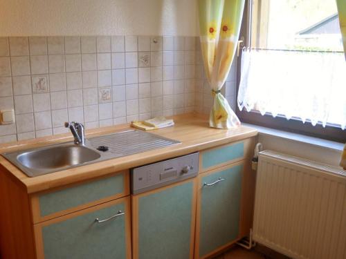 Kuchyň nebo kuchyňský kout v ubytování Holiday home in Zislow with swimming pool