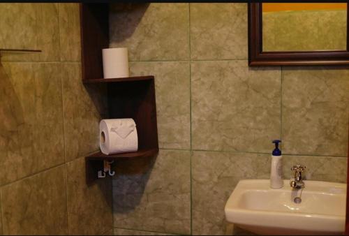 Koupelna v ubytování Finca Verde Lodge