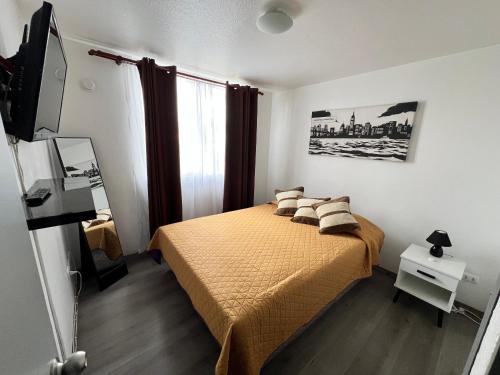 Postel nebo postele na pokoji v ubytování Depto. Arriendo Diario - La Serena