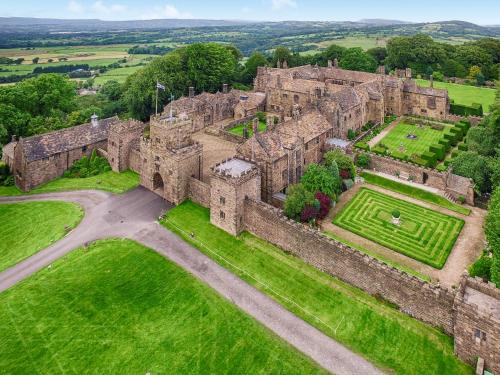 an aerial view of windsor castle at Irishman's Tower in Riley Green