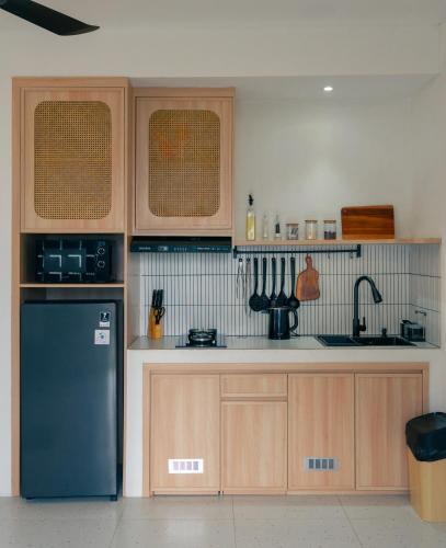 Η κουζίνα ή μικρή κουζίνα στο Holla Villa Kintamani