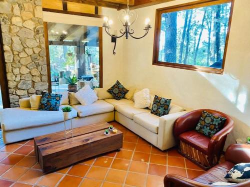 Posezení v ubytování Cabaña Vega