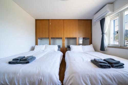 Postel nebo postele na pokoji v ubytování Liebe