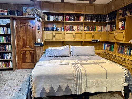 Una cama o camas en una habitación de SUITE 0, Centro de Cuauhtémoc Chihuahua