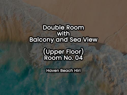 auddle room with balcony and sea view upper floor room at Haven Beach Hiri - Hiriketiya in Hiriketiya