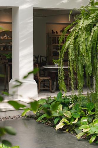 Κήπος έξω από το Makka Hotel