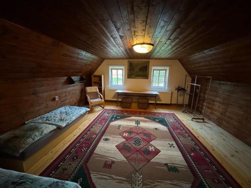 Posezení v ubytování Horní Prysk