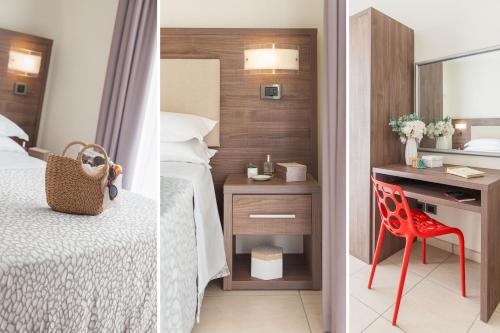 Ένα ή περισσότερα κρεβάτια σε δωμάτιο στο Diano Sporting Apartments