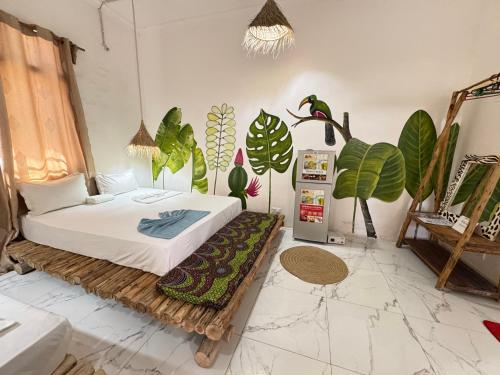 Ένα ή περισσότερα κρεβάτια σε δωμάτιο στο POLE POLE House