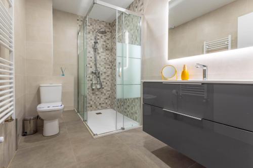 Koupelna v ubytování casa cervantes