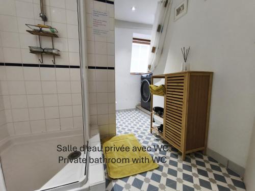 Chambre chez l'habitant - Centre historique - Salle d'eau et WC privés