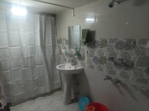 Vannituba majutusasutuses Snow Peaks View Homestay